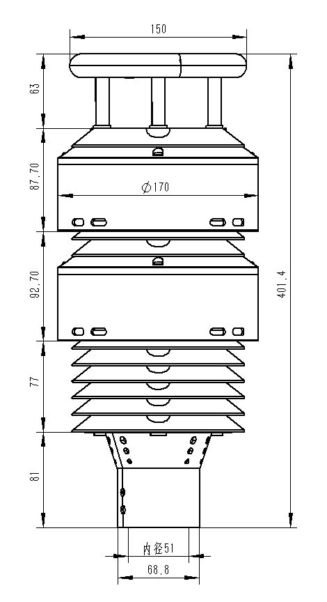 一體化負(fù)氧離子傳感器