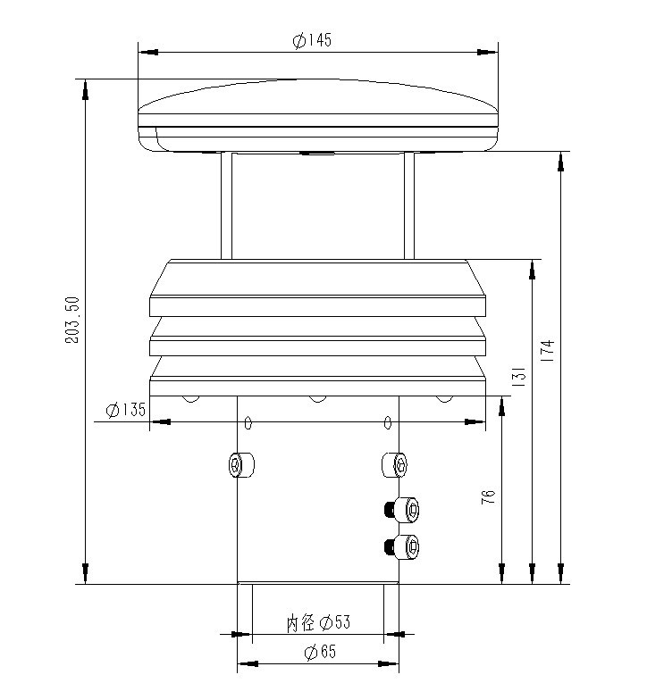 金屬款氣象傳感器